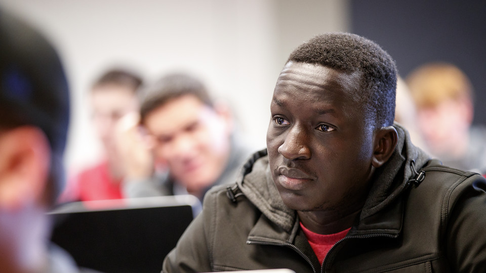 University of Nebraska-Lincoln College of Law student Gatluak Ramdiet spent six years in a United Nations refugee camp after fleeing south Sudan in 2000. He interned at the U.N. in 2018.