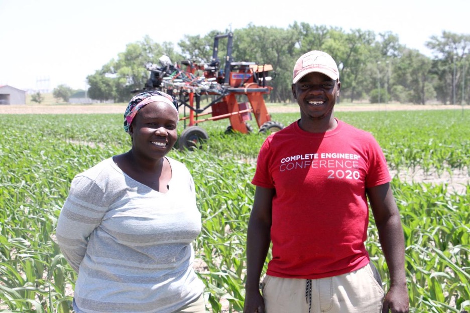 Hope Nakabuye and Abia Katimbo, masters and doctoral students from Uganda, have been doing their research at the West Central Research and Extension Center in North Platte for the last few years.