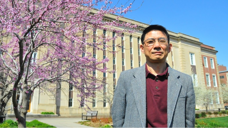 Suping Lu, shown here in a file photo from 2015, recently finished his 13th book on China's Nanjing Massacre. The book includes 20 years of research by Lu.
