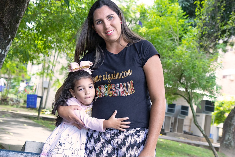 Germany Gracy Maia, pictured with her daughter Giovanna, shared her experience raising a child affected by congenital Zika syndrome. 