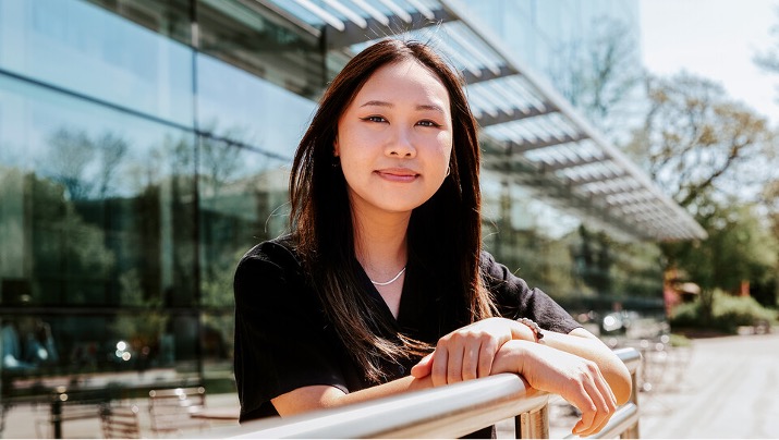 A headshot of Chau Nguyen, a May 2021 graduate who majored in accounting.