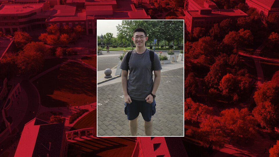During the fall semester, business major Xiangyuan Su participated in his courses remotely from his hometown of Hangzhou, China.