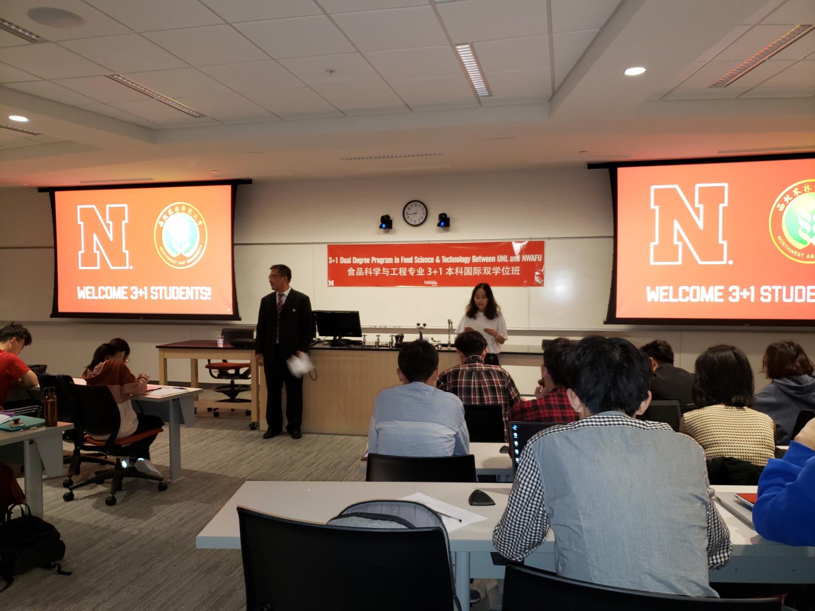 Weclome Orientation for NWAFU students at UNL