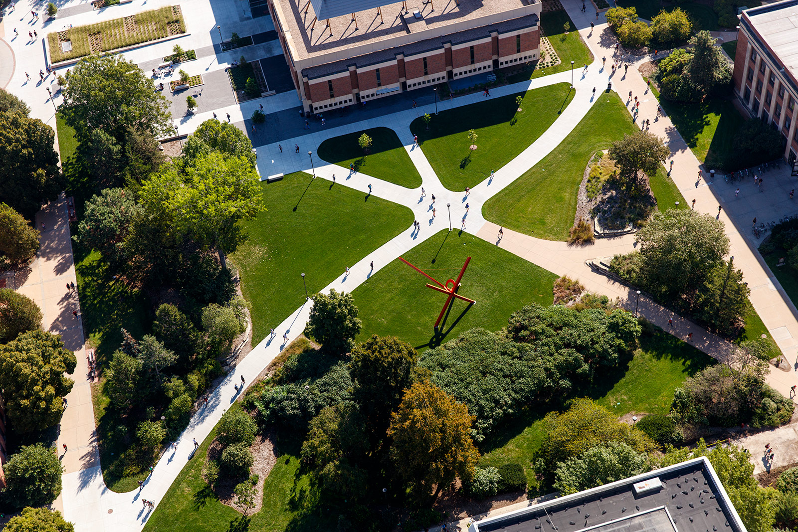 campus view from above