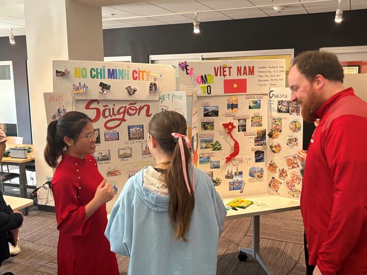 IEP Student Poster Presentations during International Education Week