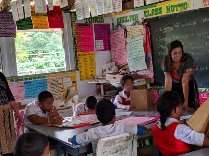 Dreeszen in classroom